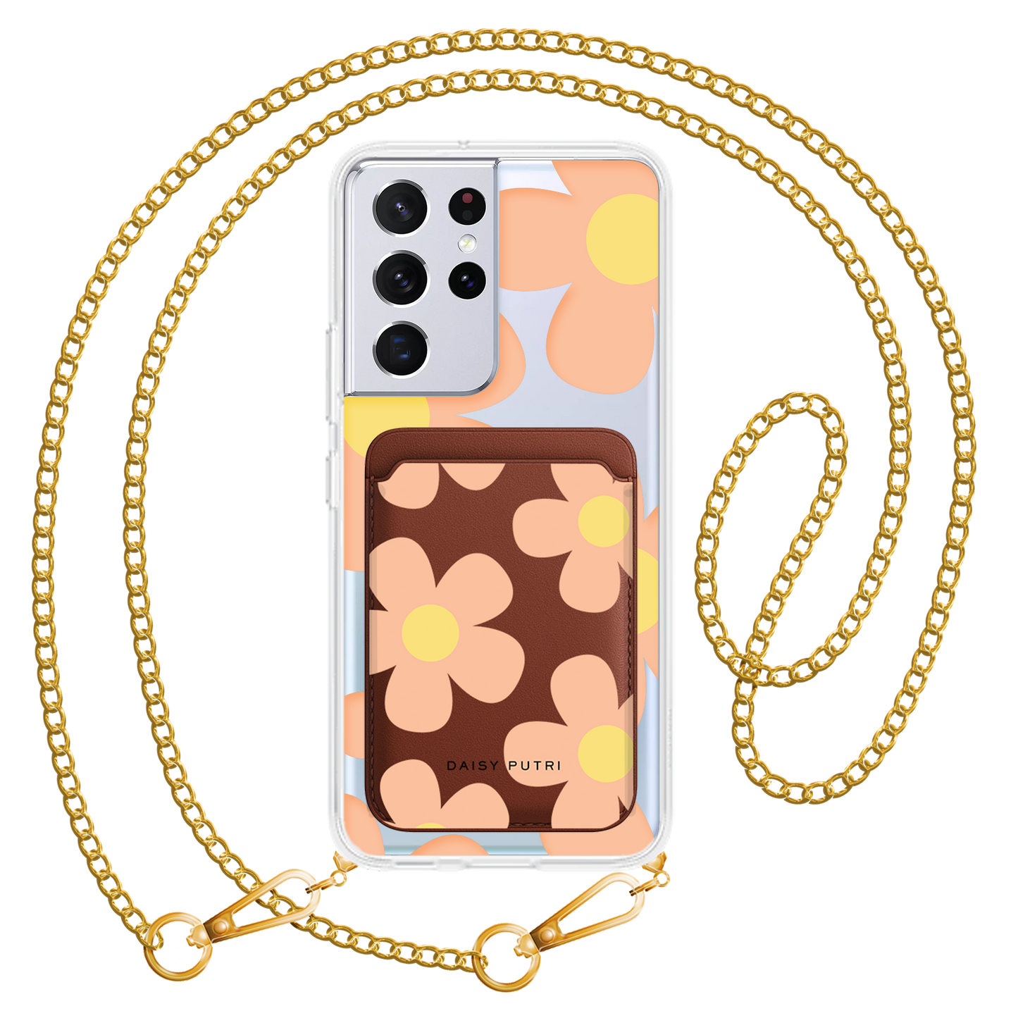 Android Magnetic Wallet Case -  Daisy Love