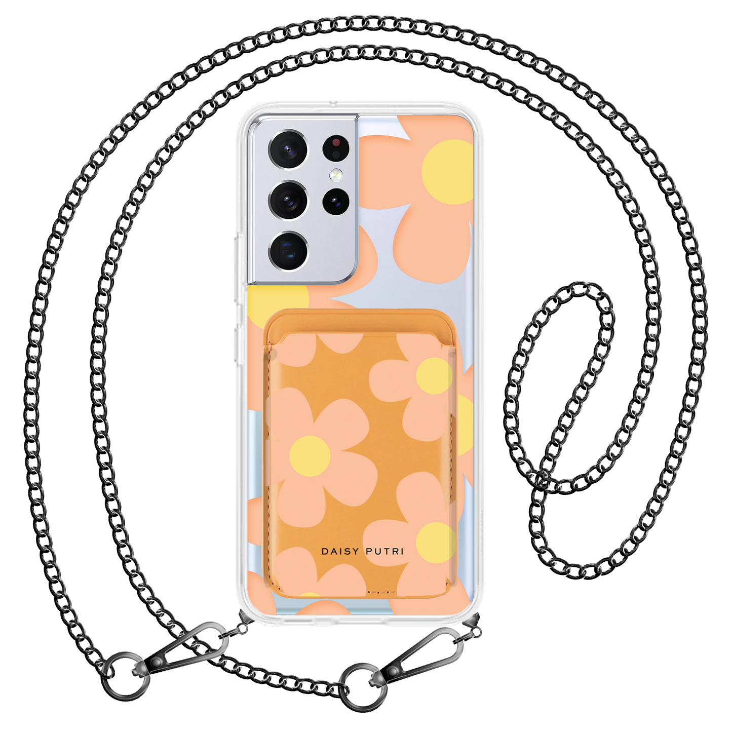 Android Magnetic Wallet Case -  Daisy Love