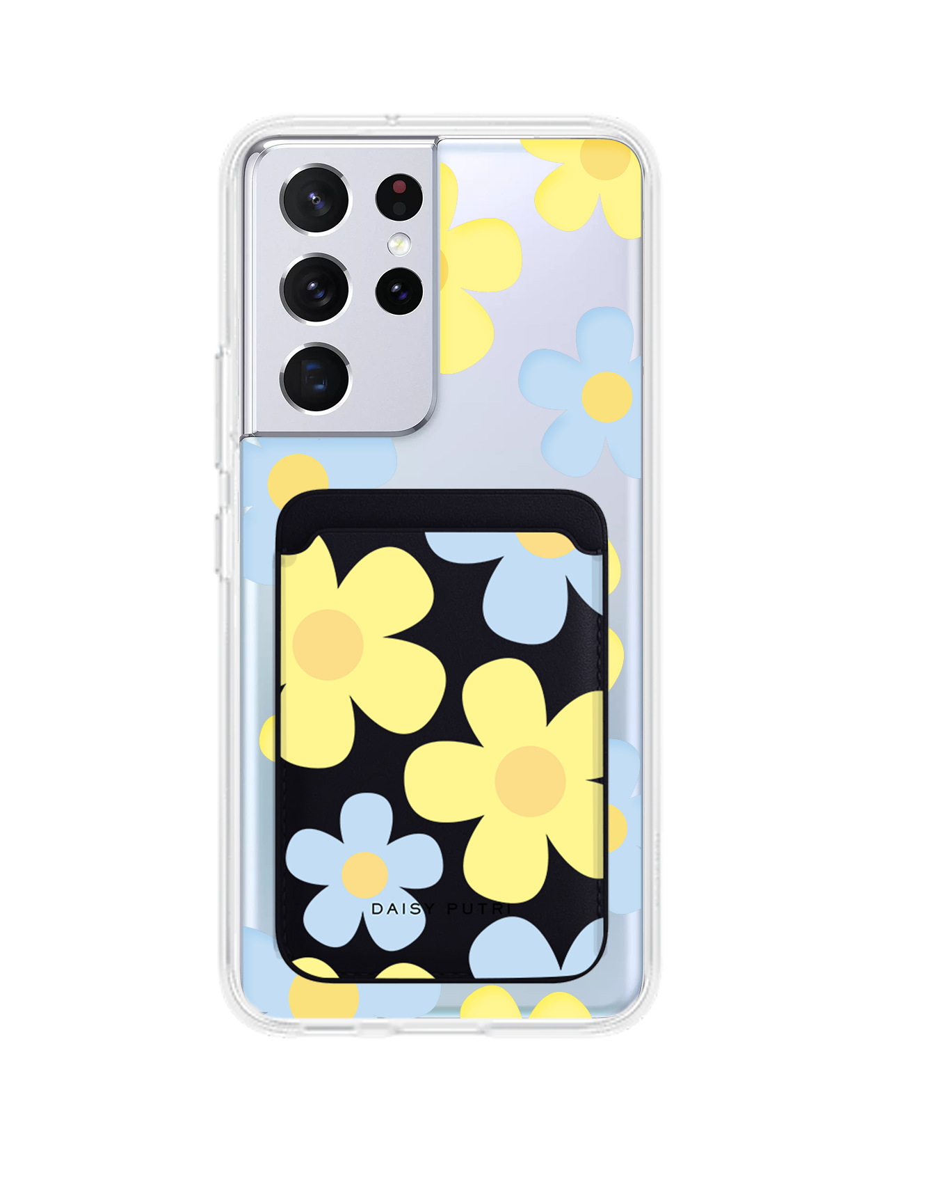 Android Magnetic Wallet Case - Daisy Skies