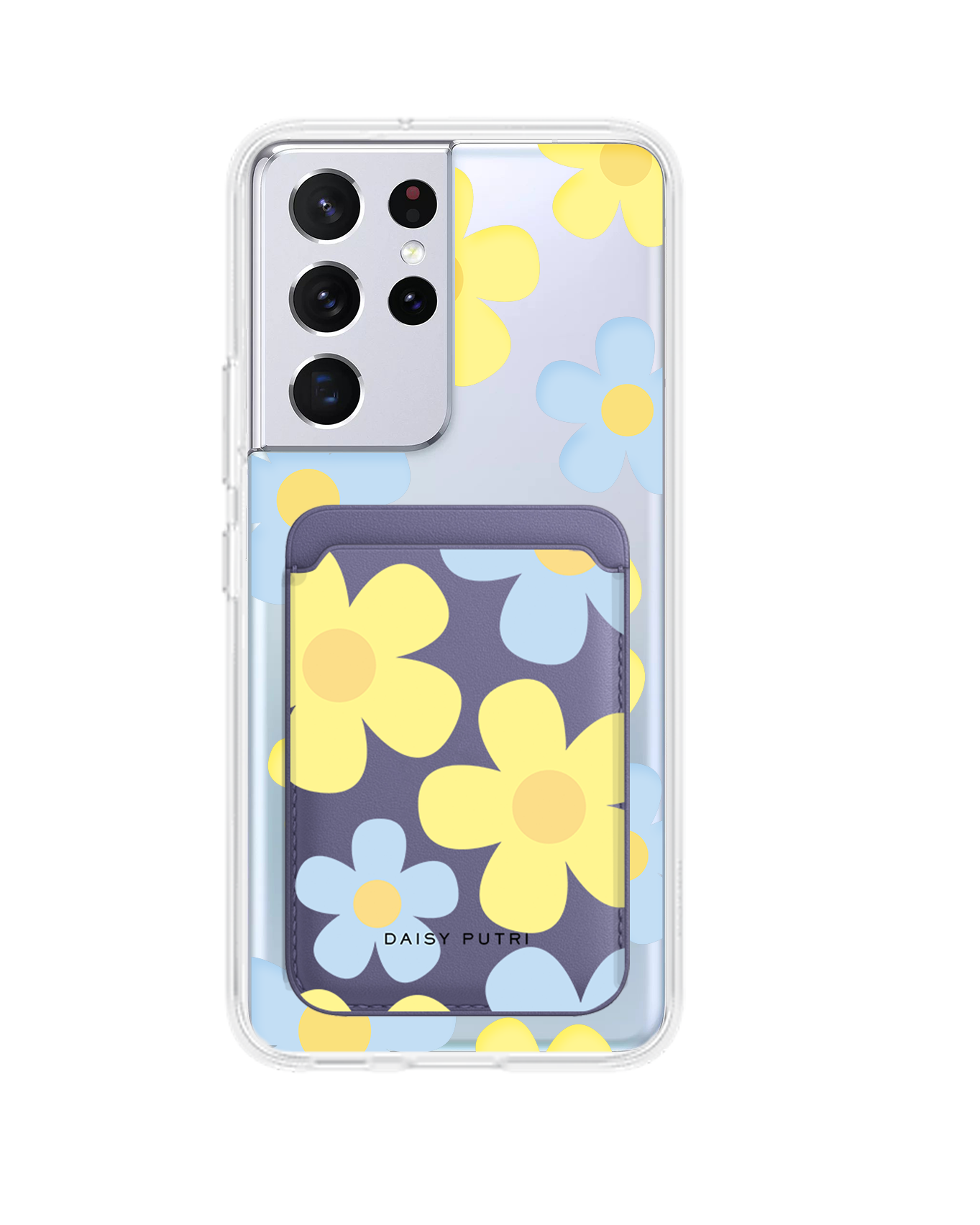 Android Magnetic Wallet Case - Daisy Skies