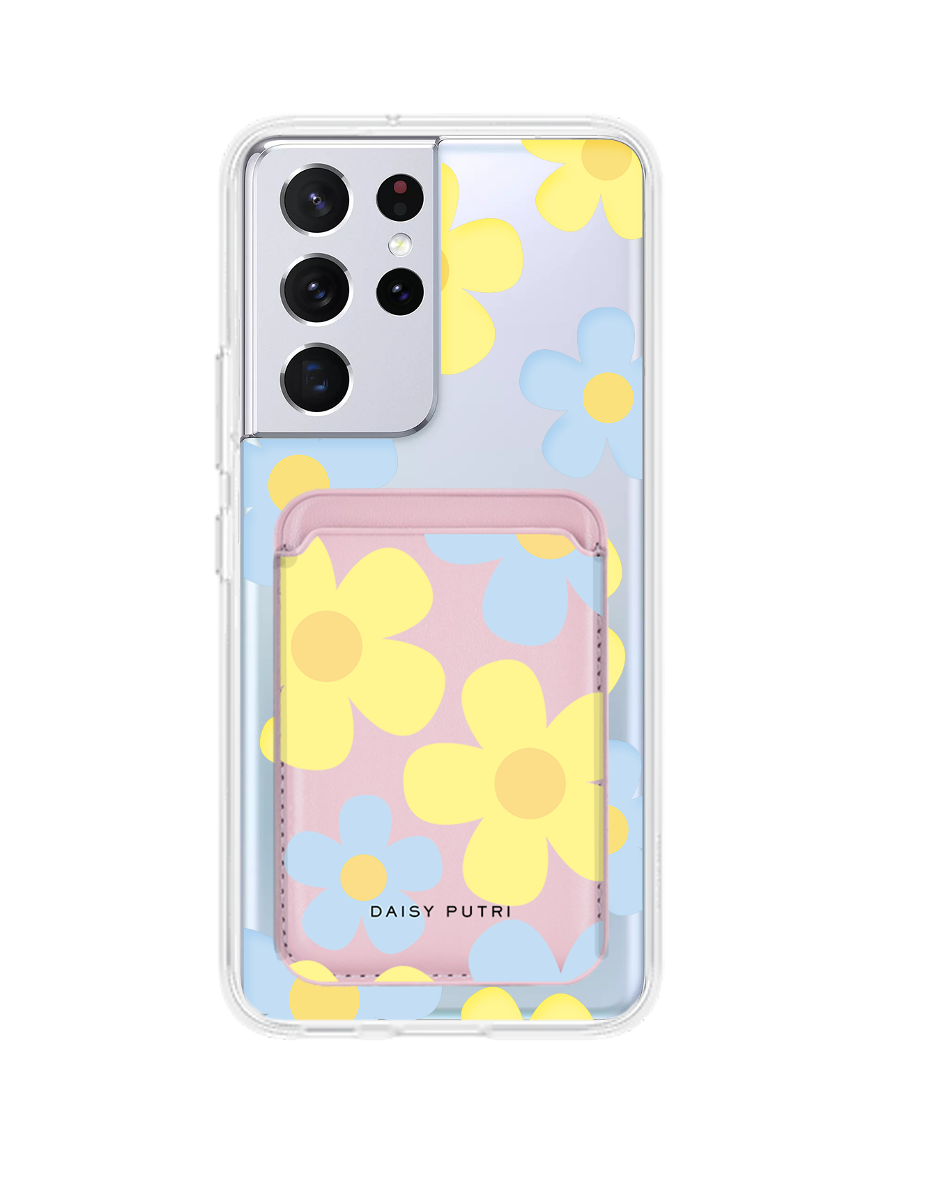 Android Magnetic Wallet Case - Daisy Skies