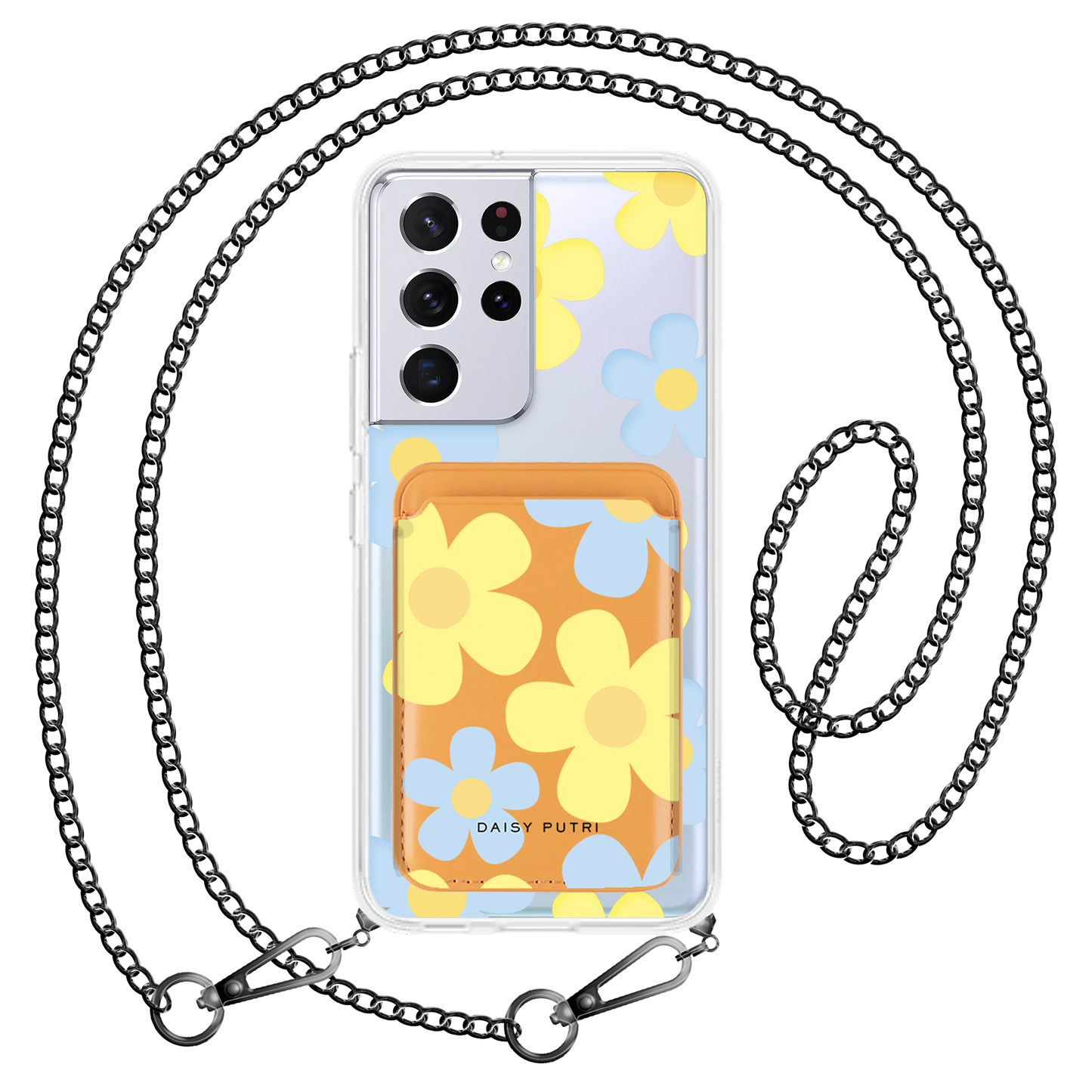 Android Magnetic Wallet Case - Daisy Skies