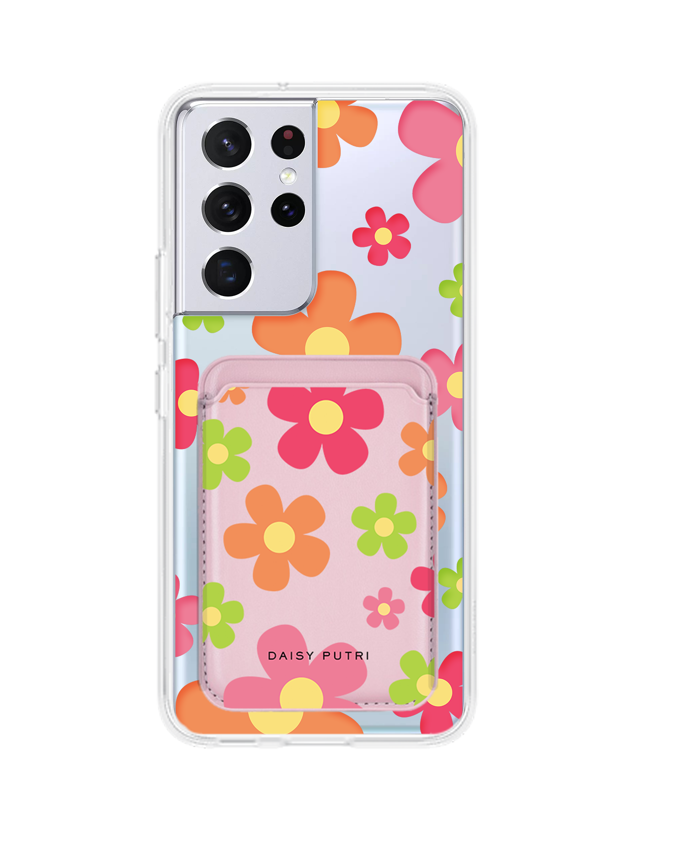 Android Magnetic Wallet Case -  Daisy Sunshine 2.0