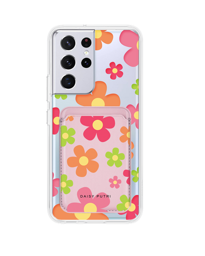 Android Magnetic Wallet Case -  Daisy Sunshine 2.0