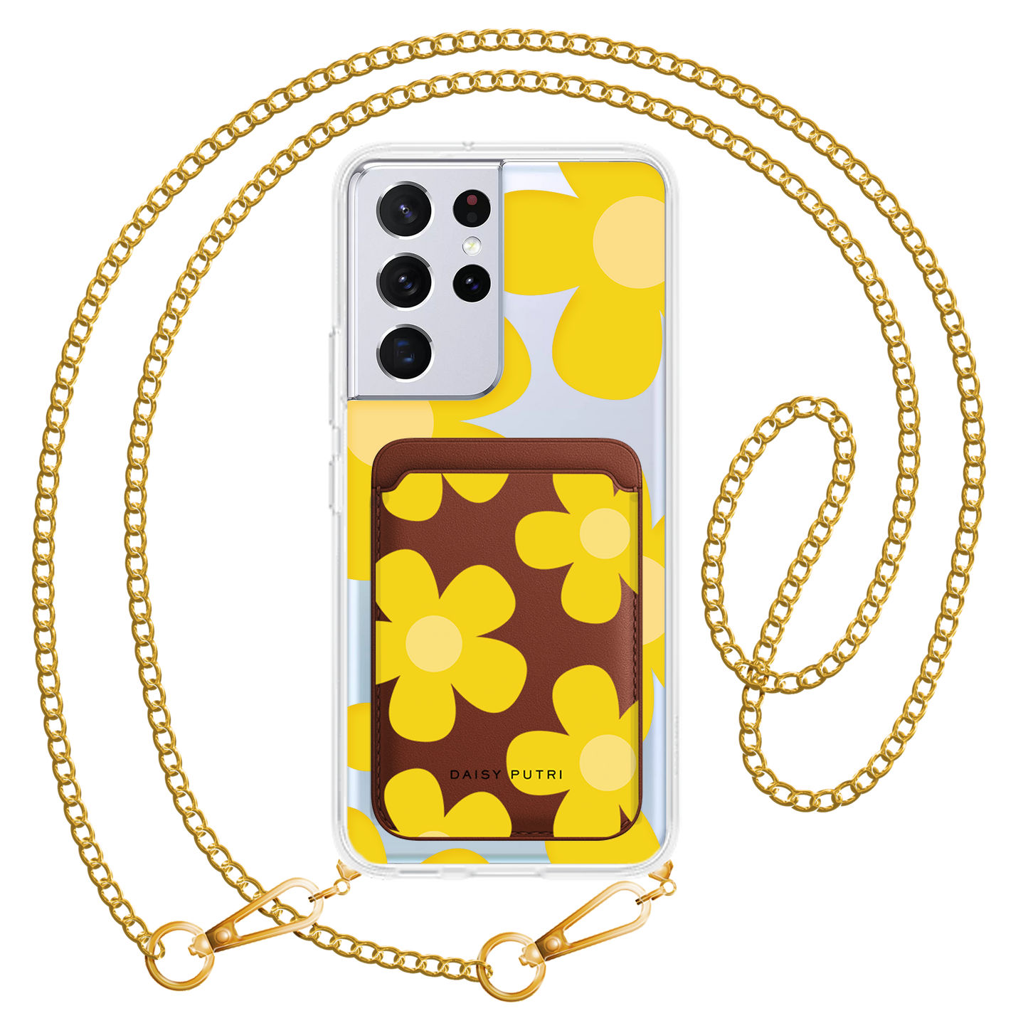 Android Magnetic Wallet Case - Daisy Sunshine