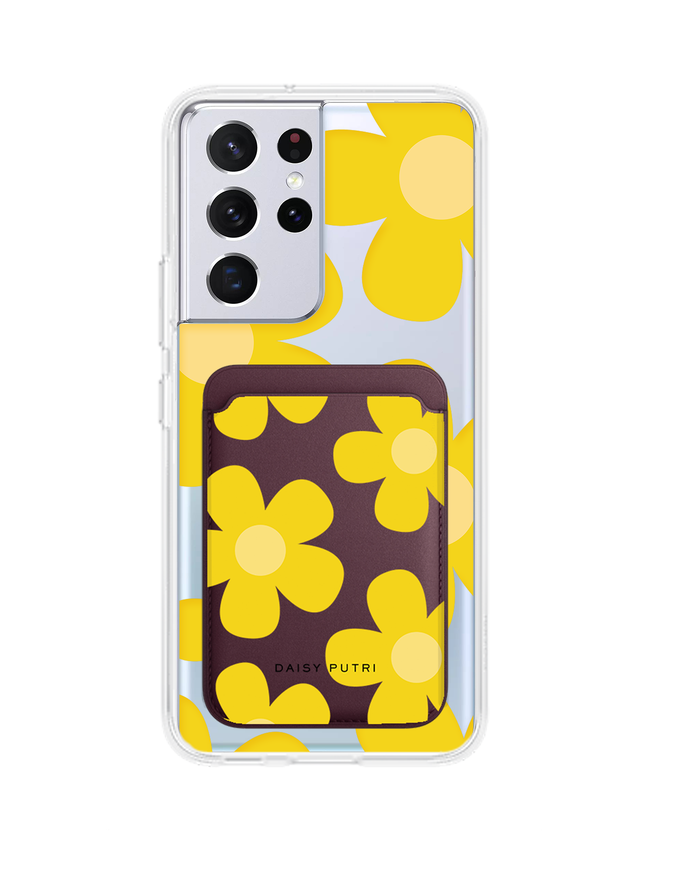 Android Magnetic Wallet Case - Daisy Sunshine