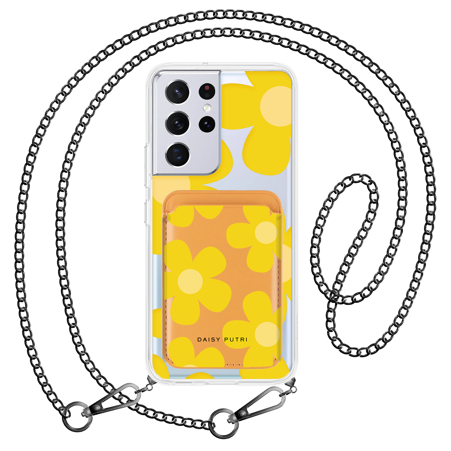 Android Magnetic Wallet Case - Daisy Sunshine