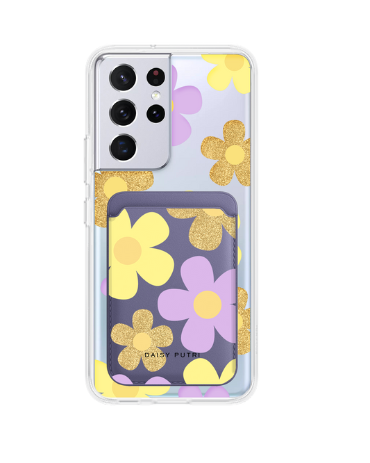 Android Magnetic Wallet Case -  Daisy Twinkle