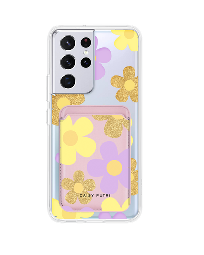 Android Magnetic Wallet Case -  Daisy Twinkle