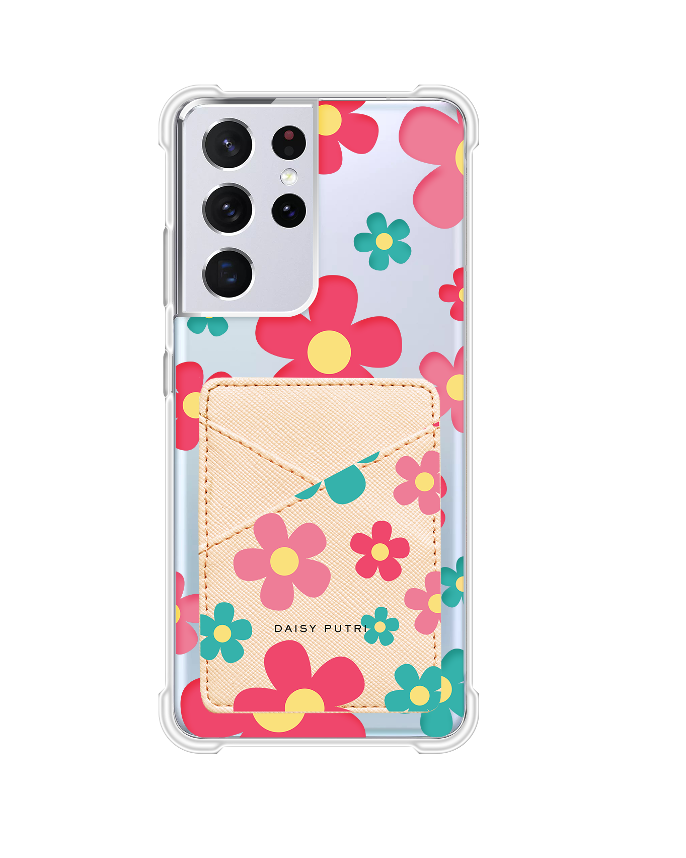 Android Phone Wallet Case -  Daisy Delight 2.0