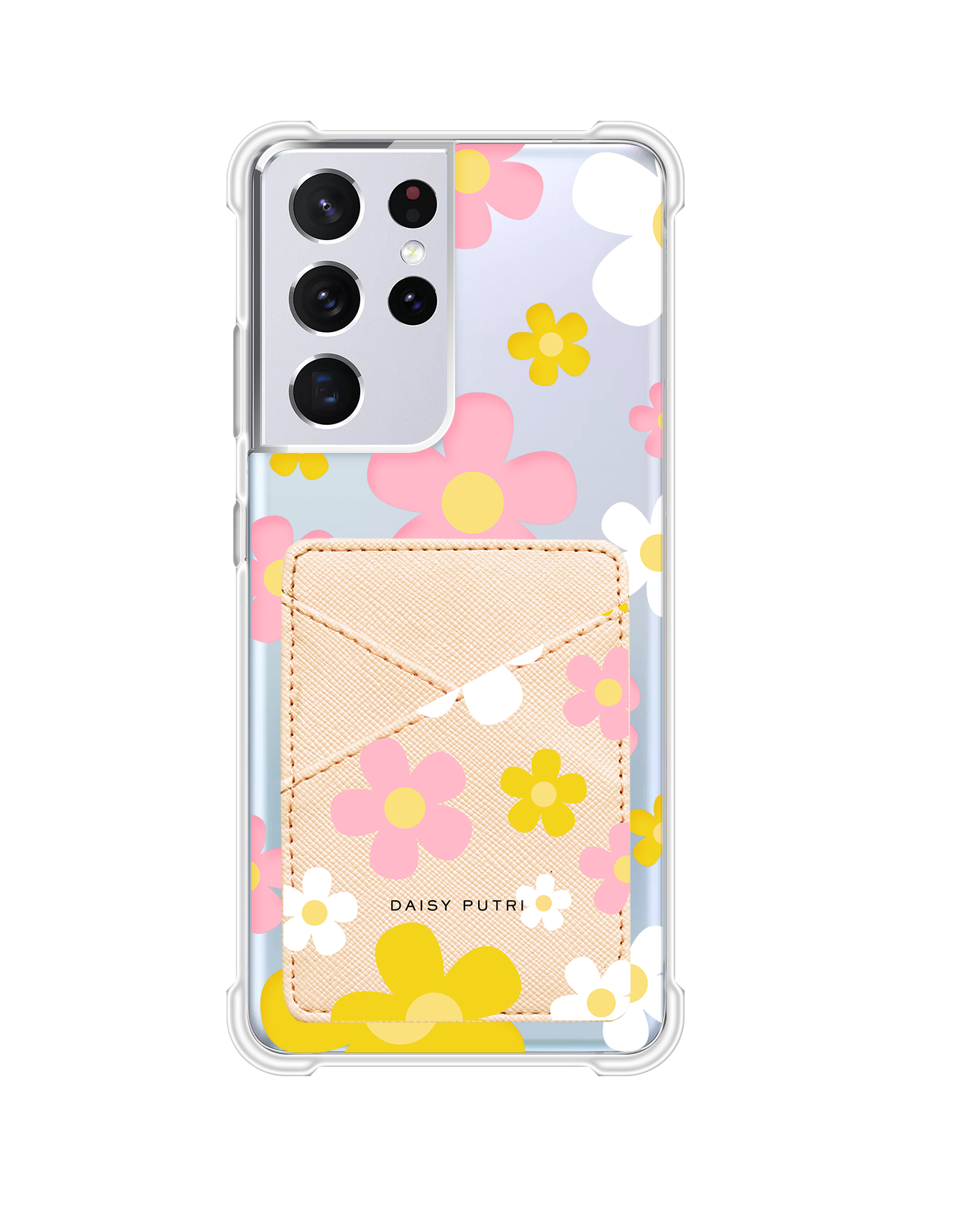 Android Phone Wallet Case -  Daisy Fresh