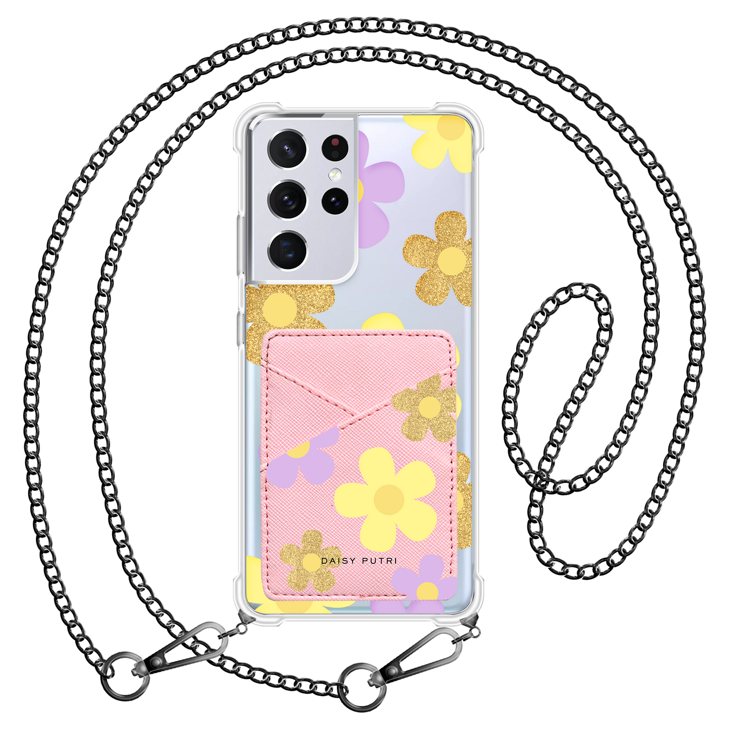 Android Phone Wallet Case -  Daisy Twinkle