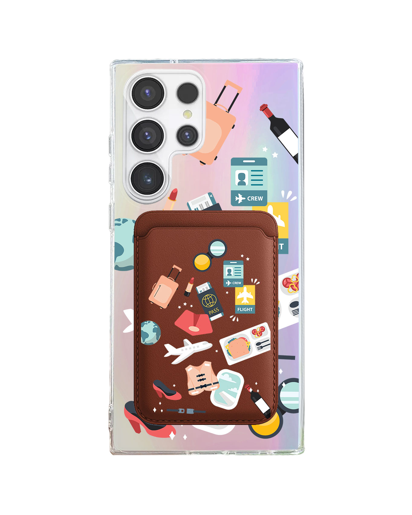 Android Magnetic Wallet Holo -  Stewardess or Flight Attendant