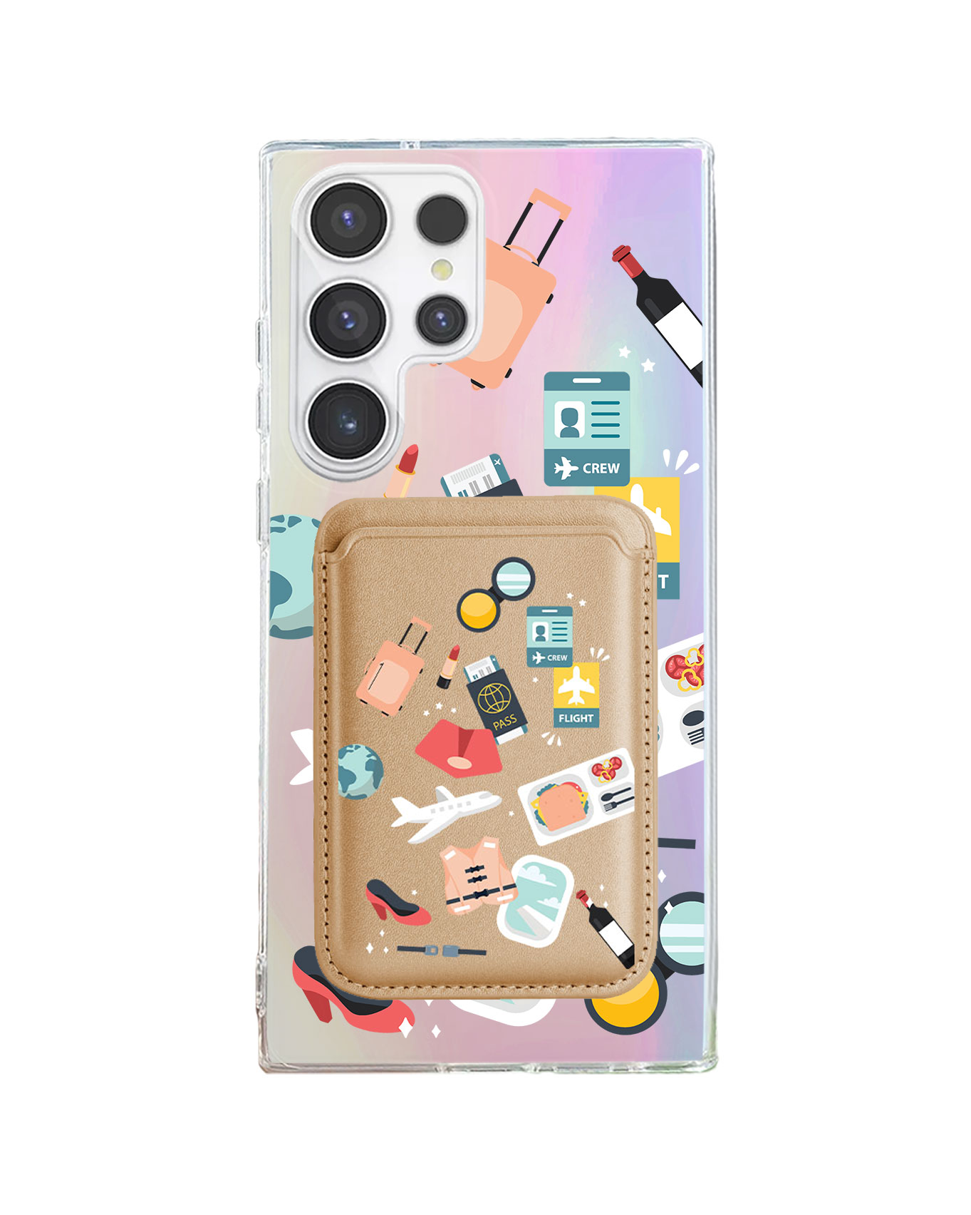 Android Magnetic Wallet Holo -  Stewardess or Flight Attendant