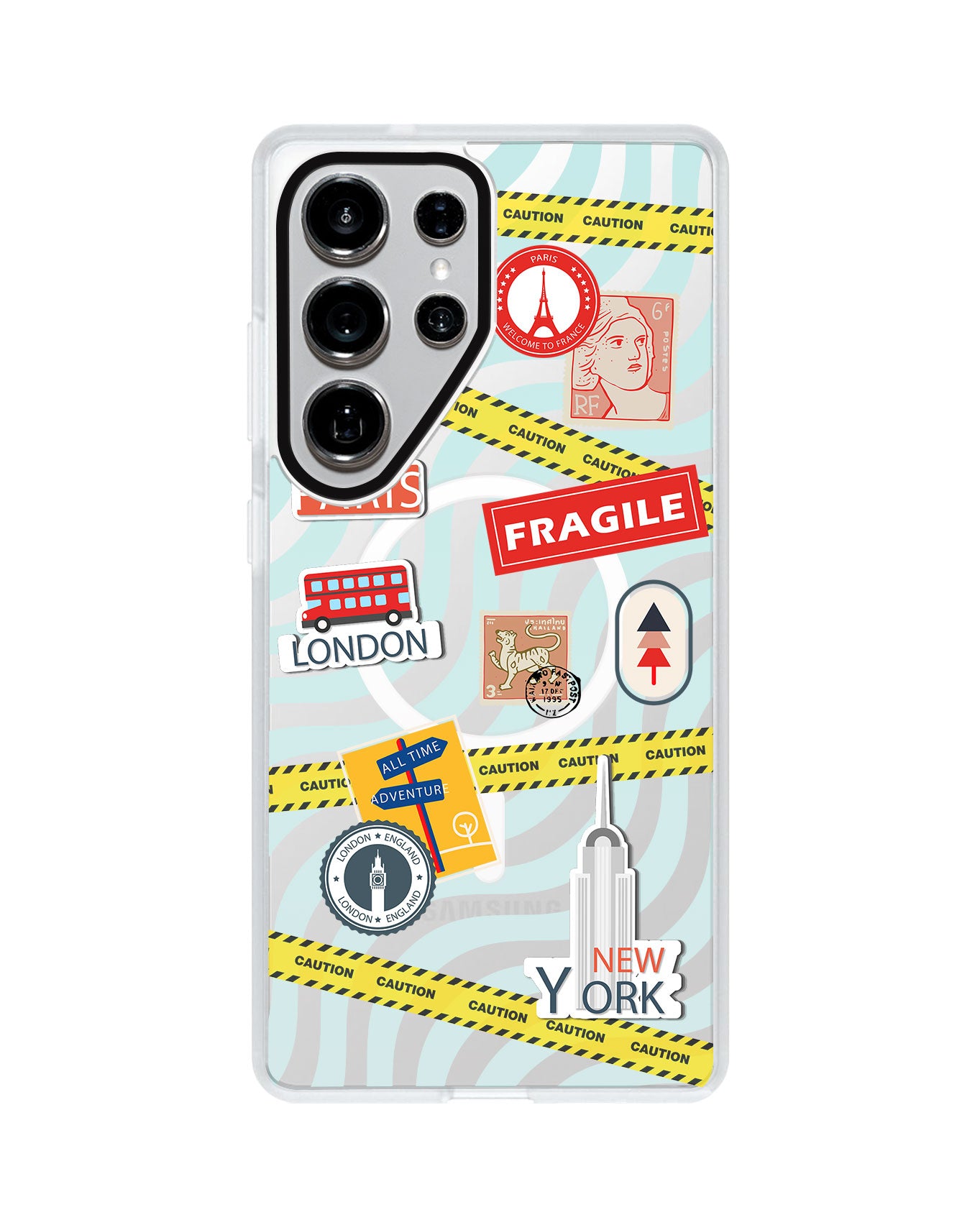 Android Rearguard MagSwap - Travel Stickers