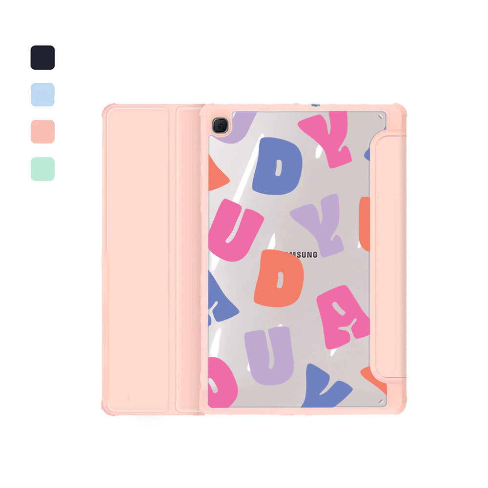 Android Tab Acrylic Flipcover - Chubby Monogram