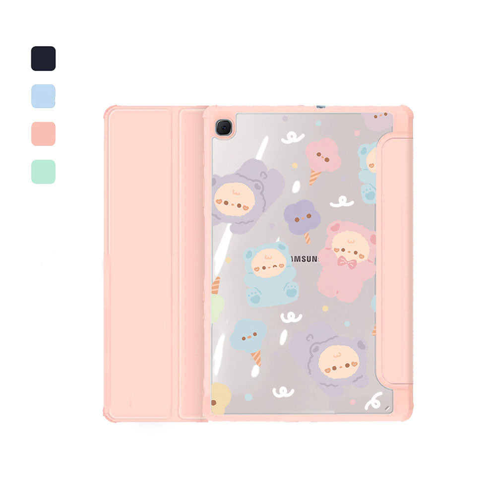 Android Tab Acrylic Flipcover - Cotton Teddy