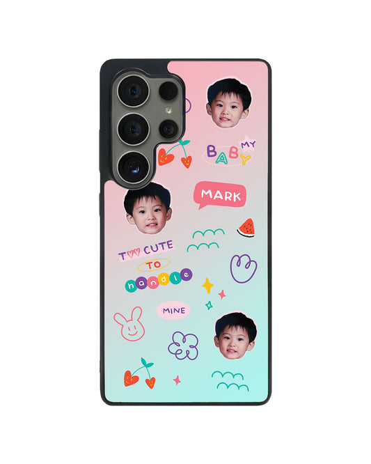 Android Avant-Gloss Grip Case - Face Grid