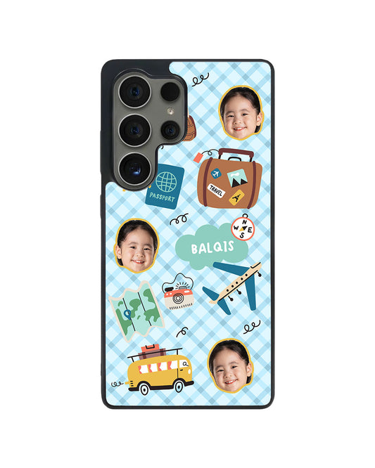 Android Avant-Gloss Grip Case - Face Grid Travel