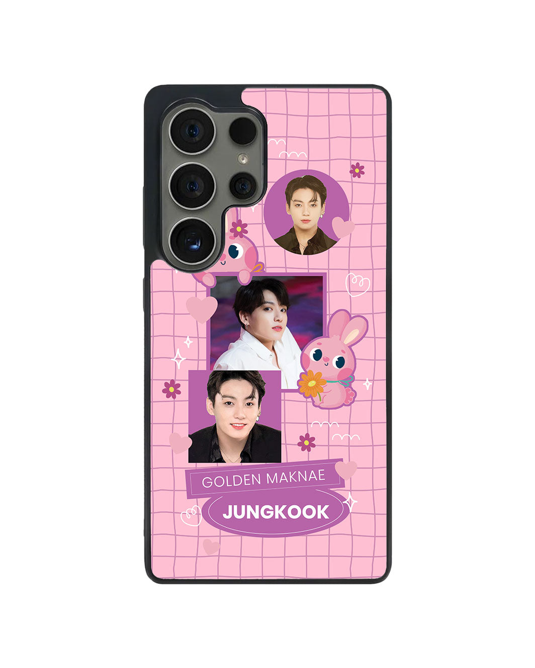 Android Avant-Gloss Grip Case - Face Grid Bunny