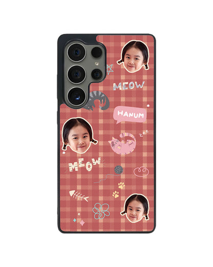 Android Avant-Gloss Grip Case - Face Grid Kitty