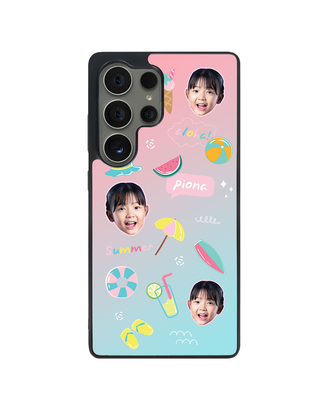 Android Avant-Gloss Grip Case - Face Grid Summer