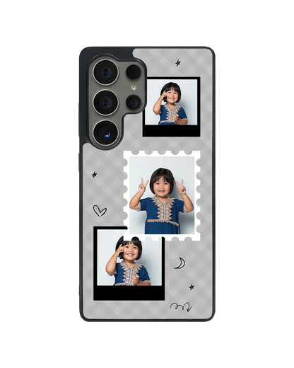 Android Avant-Gloss Grip Case - Face Grid Black Polaroid