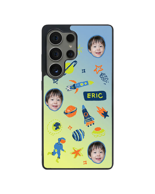 Android Avant-Gloss Grip Case - Face Grid Galaxy