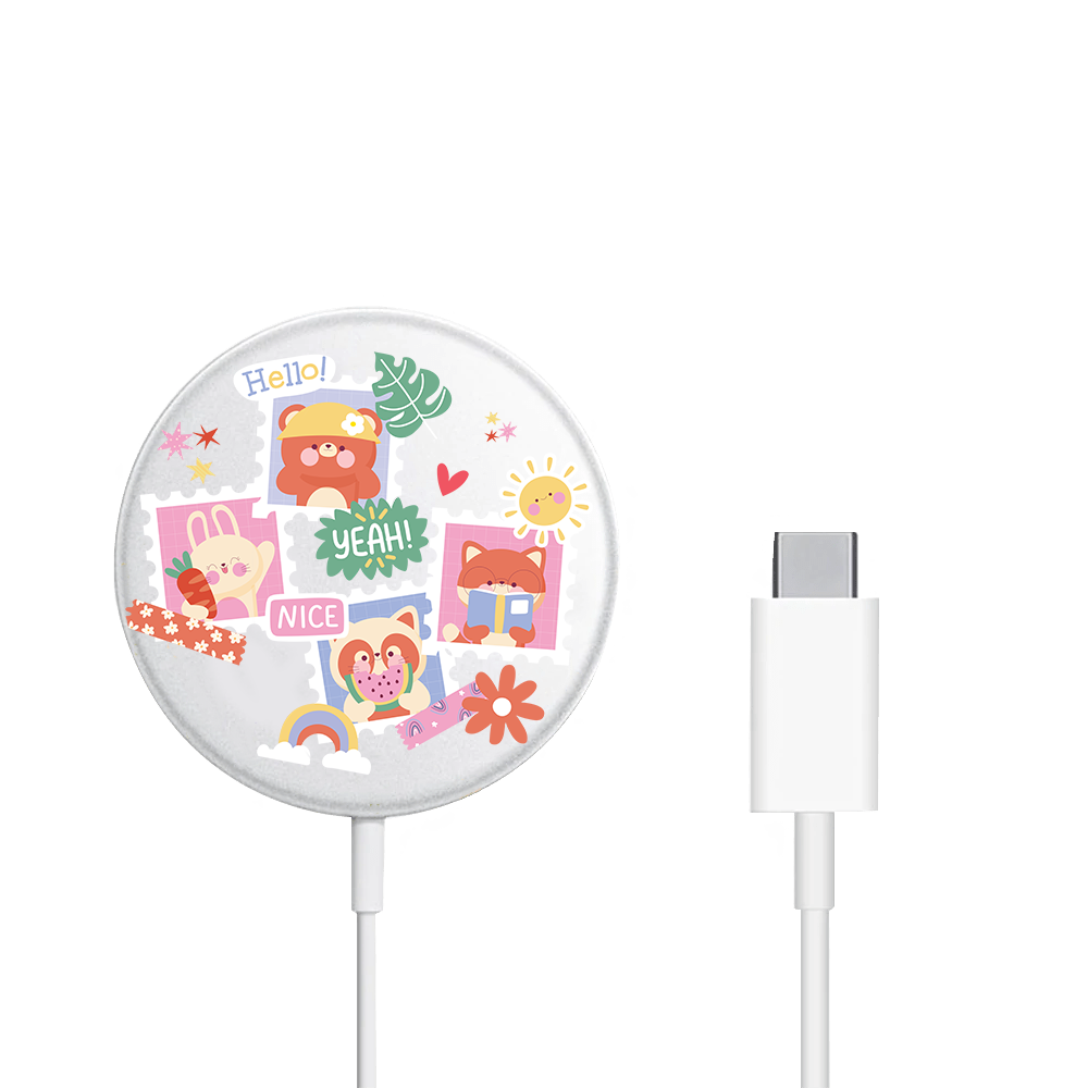 Magnetic Wireless Charger - Animal Squad