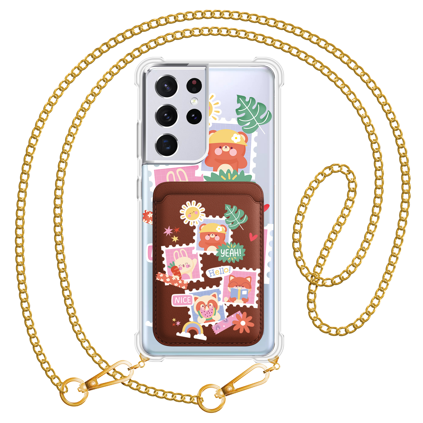 Android Magnetic Wallet Case - Animal Squad