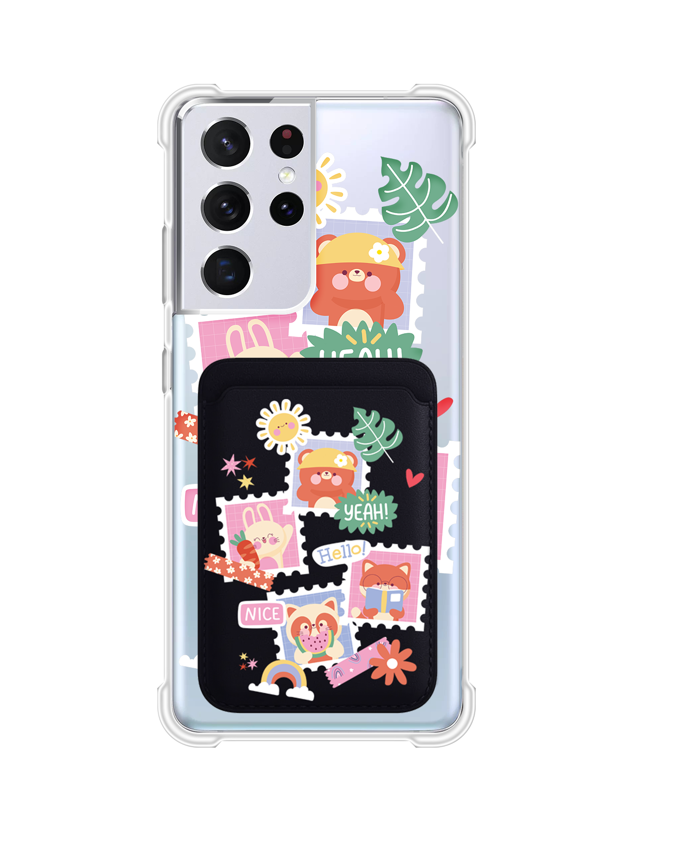 Android Magnetic Wallet Case - Animal Squad