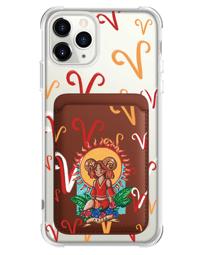 iPhone Magnetic Wallet Case - Aries
