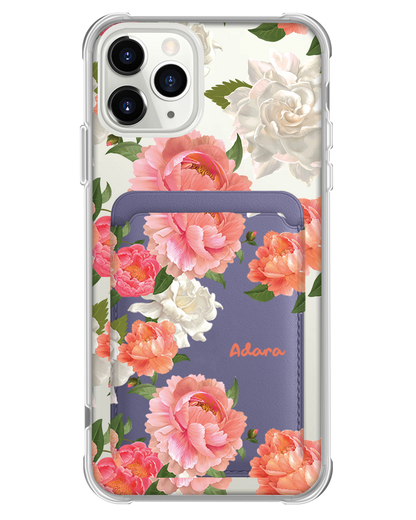 iPhone Magnetic Wallet Case - August Peony