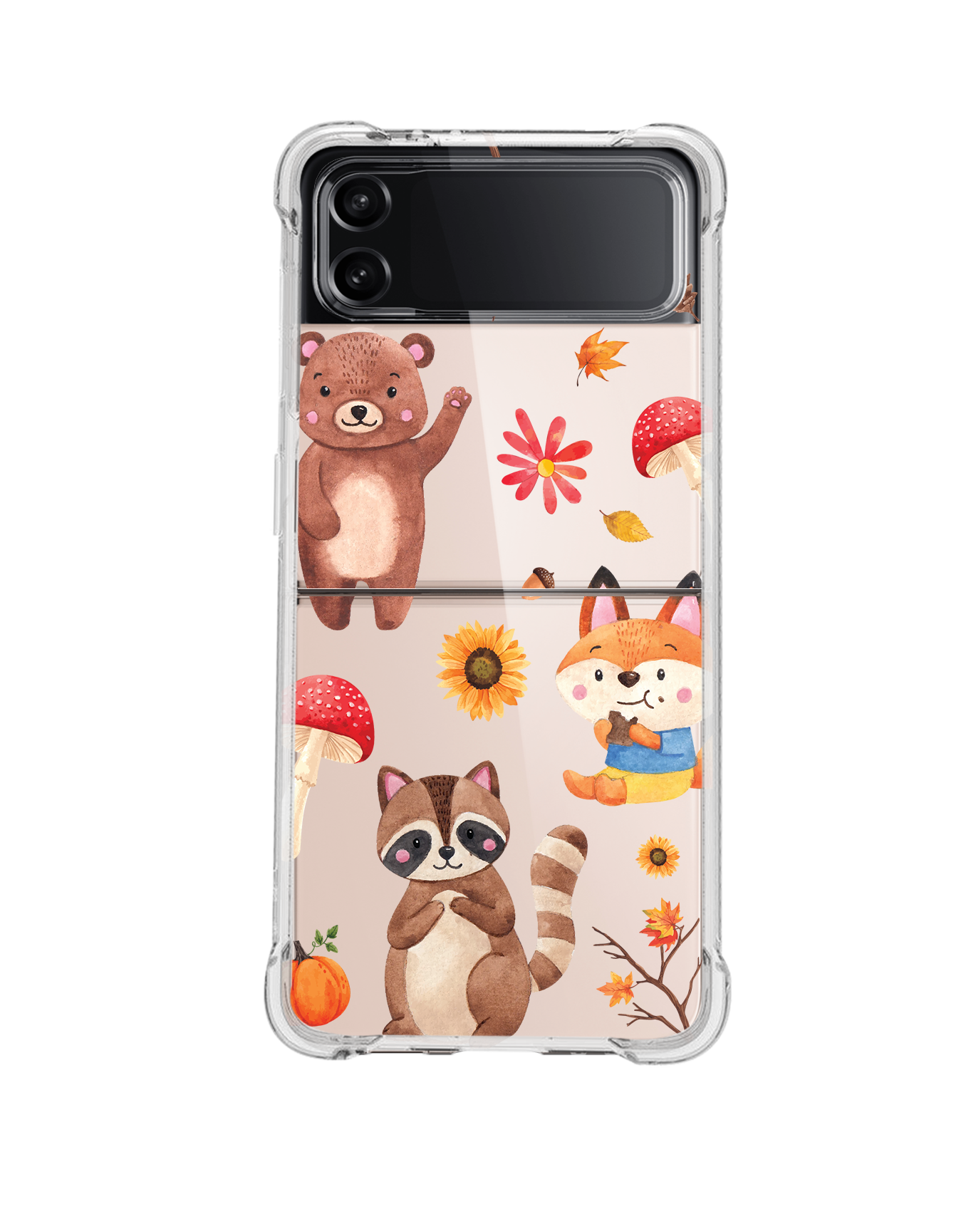 Android Flip / Fold Case - Autumn Animals