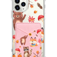 iPhone Phone Wallet Case - Autumn Animals