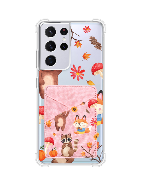 Android Phone Wallet Case - Autumn Animals