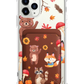 iPhone Magnetic Wallet Case - Autumn Animals