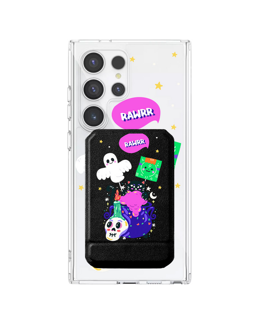 Android Magnetic Multifold Wallet - Cat Monster