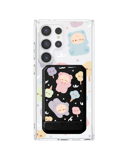 Android Magnetic Multifold Wallet - Cotton Teddy