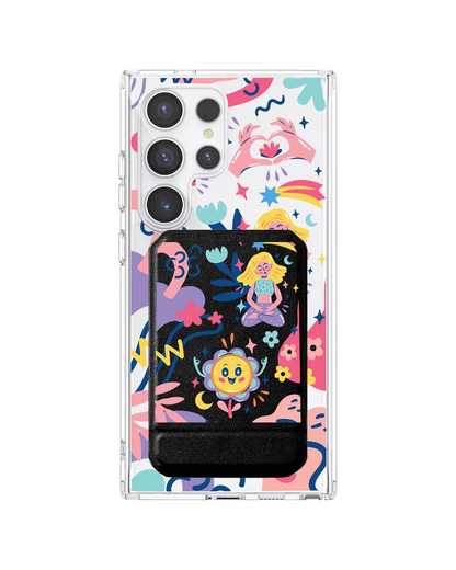 Android Magnetic Multifold Wallet - Heather