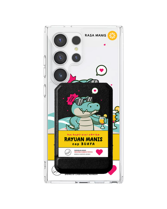 Android Magnetic Multifold Wallet - Cap Buaya