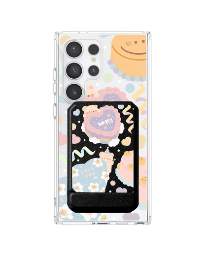 Android Magnetic Multifold Wallet - Cake Party