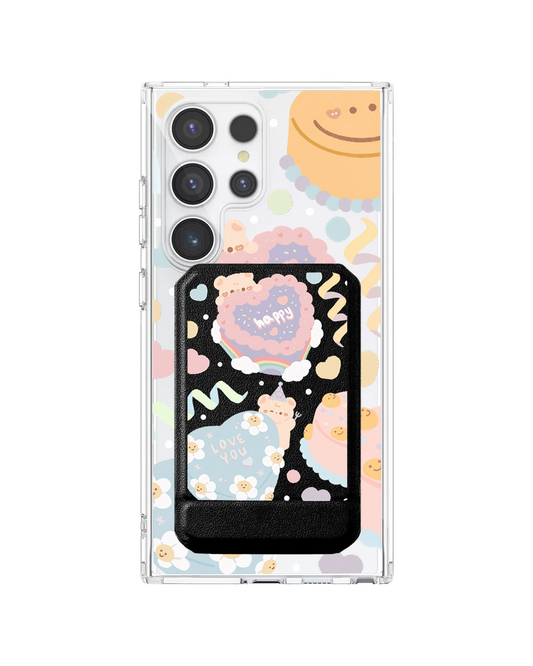 Android Magnetic Multifold Wallet - Cake Party