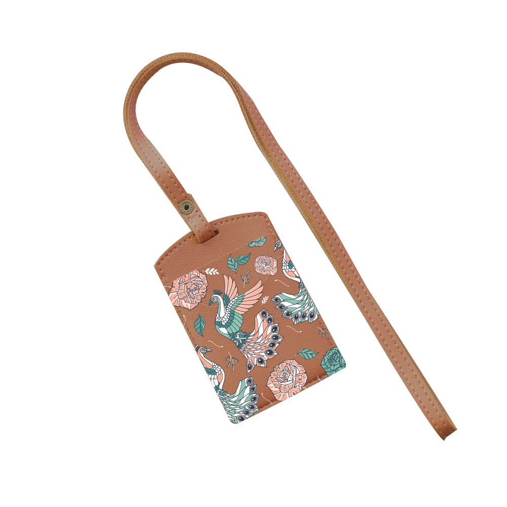 Vegan Leather Lanyard - Bird of Paradise 3.0