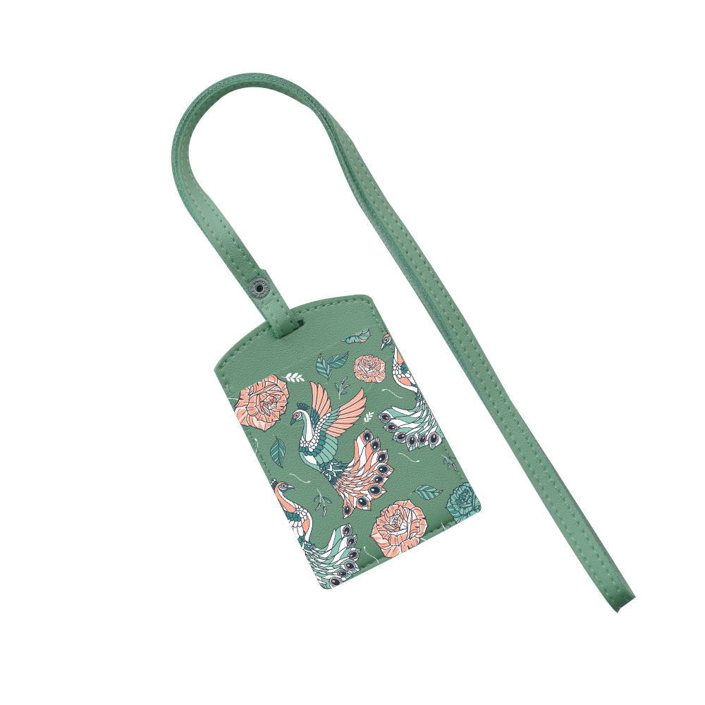 Vegan Leather Lanyard - Bird of Paradise 3.0