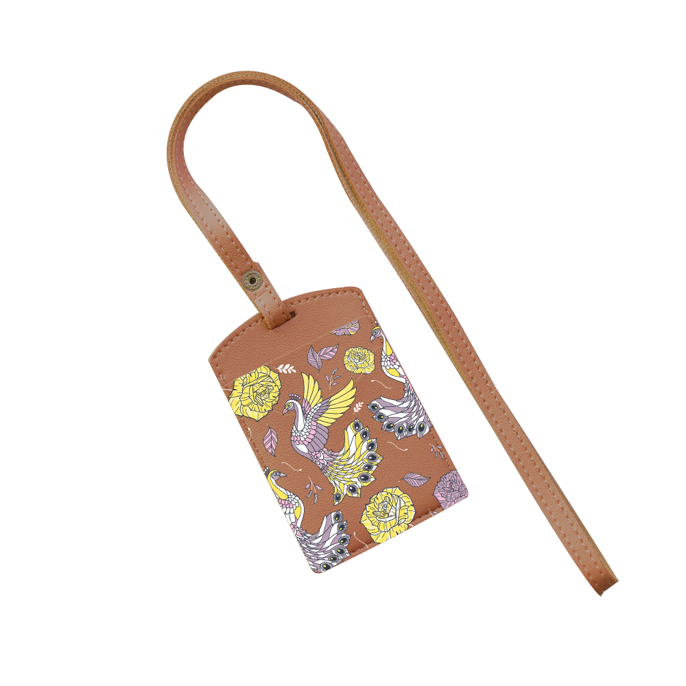 Vegan Leather Lanyard - Bird of Paradise 4.0