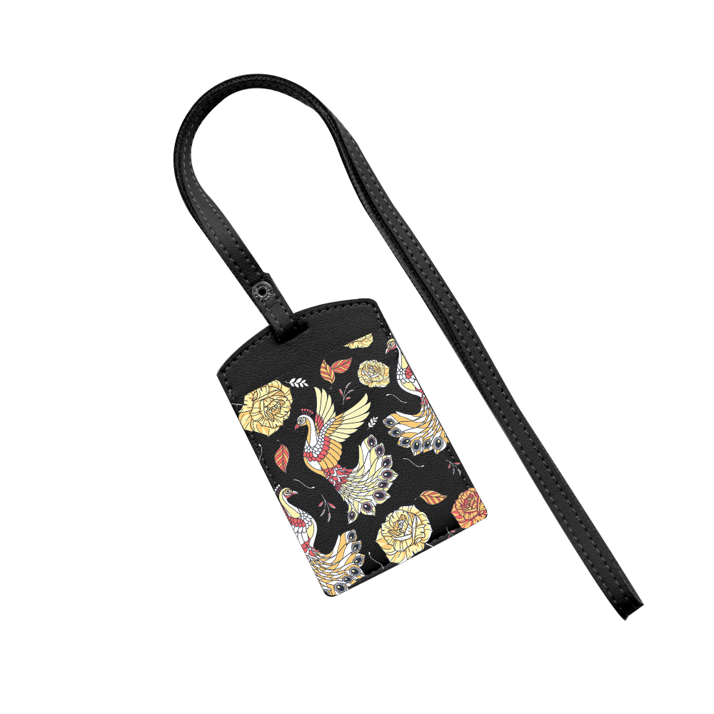 Vegan Leather Lanyard - Bird of Paradise 5.0