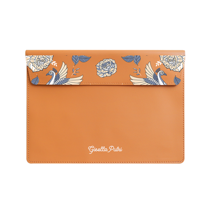 Vegan Leather Sleeve - Bird of Paradise 6.0