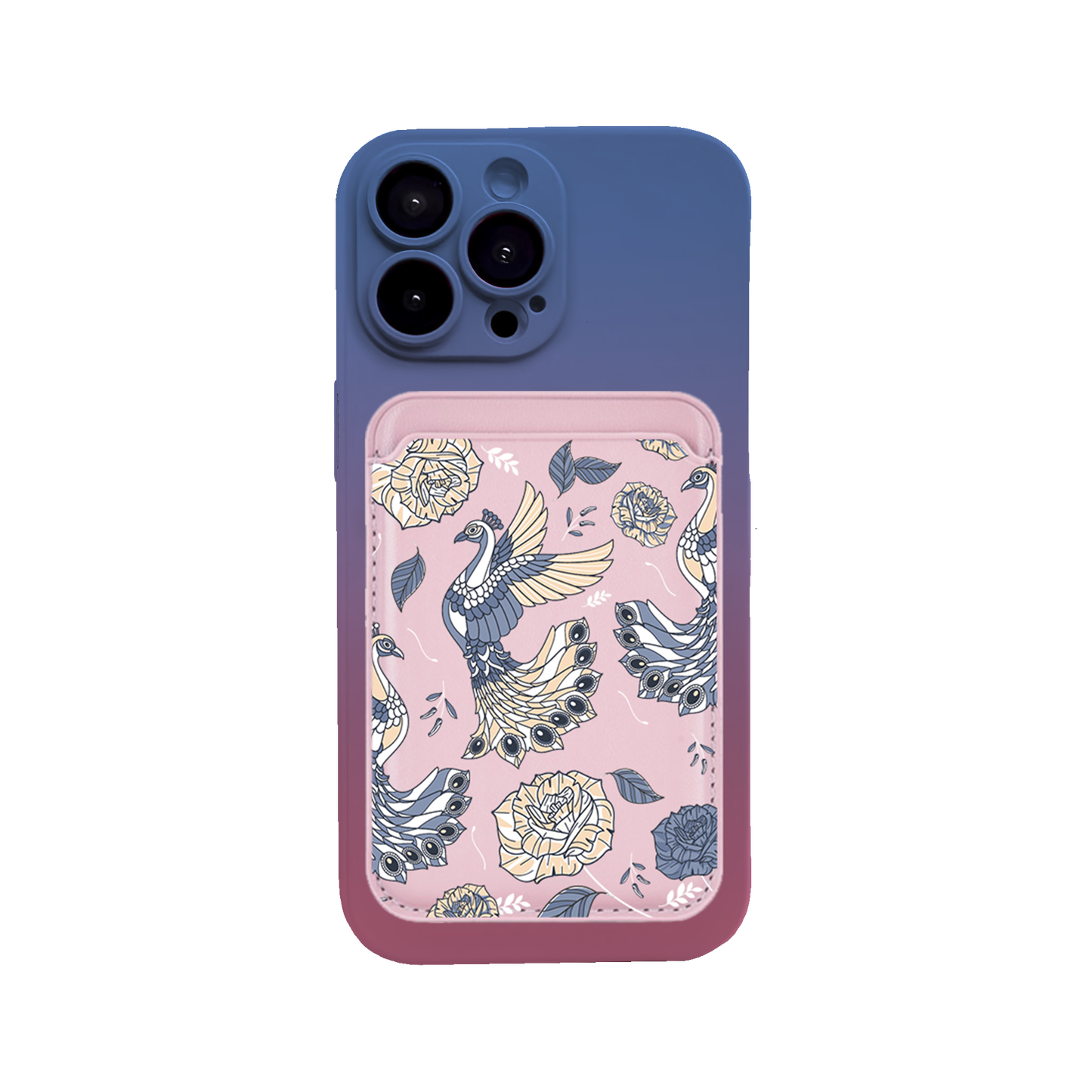 iPhone Magnetic Wallet Silicone Case - Bird of paradise 6.0