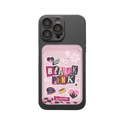 iPhone Magnetic Wallet Silicone Case - Blackpink Forever Young